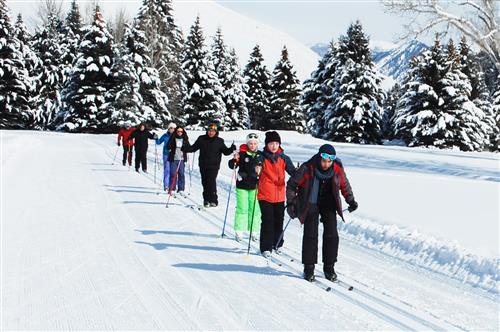 Students Skiing 